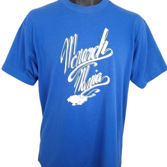 Vintage Other - Monarch Mania T Shirt Vintage 80s Junior High School Lions Made In USA Medium